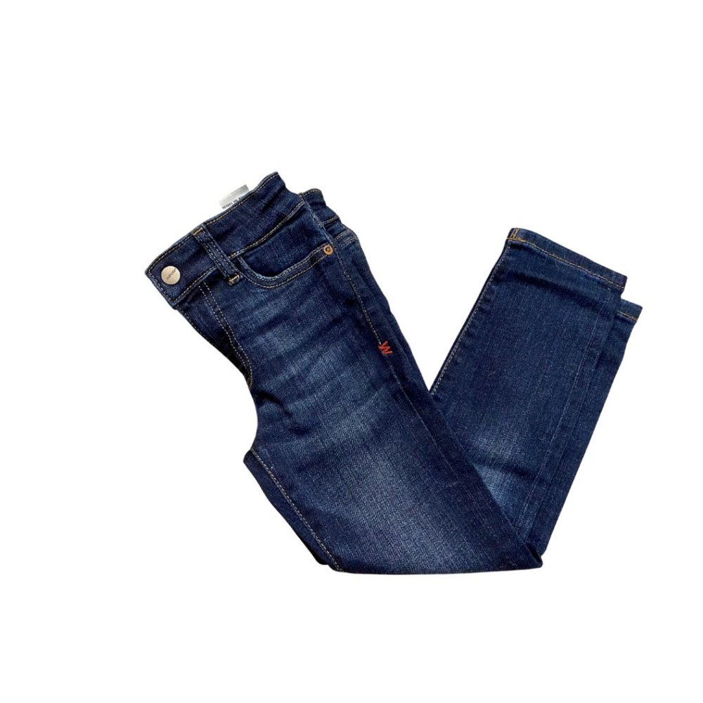 WARP + WEFT GIRLS DARK DENIM SKINNY JEANS 5T